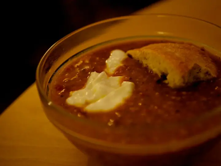 Tomato lentil soup