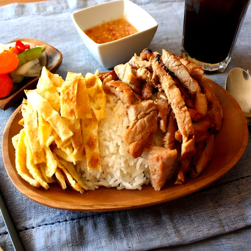 Bai Sach Chrouk (Grilled Pork with Rice)