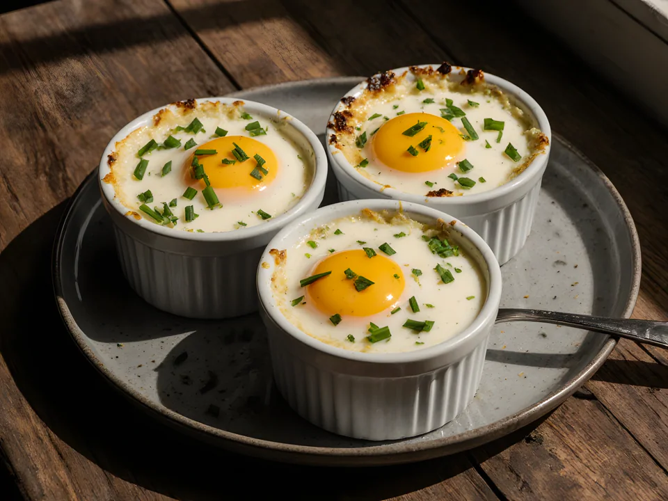 Baked Eggs in Ramekins