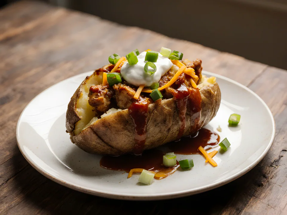 Barbecue Chicken Baked Potatoes