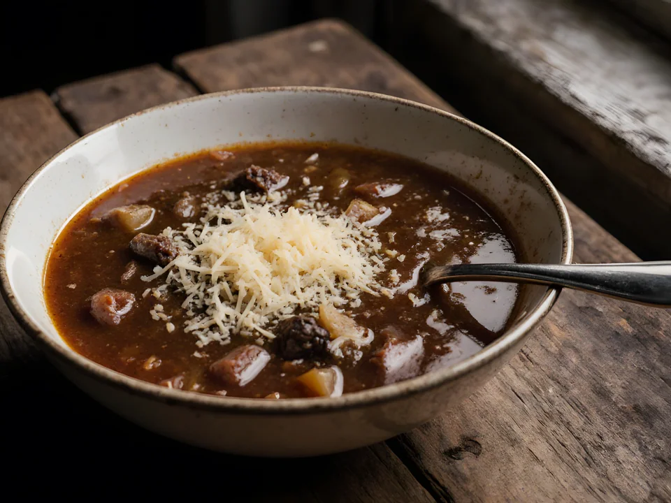 Basler Mehlsuppe (Swiss Toasted Flour Soup)