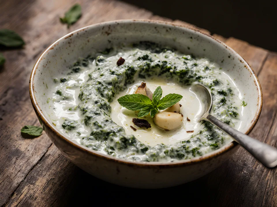Borani Esfenaj (Persian Spinach Yogurt Dip)