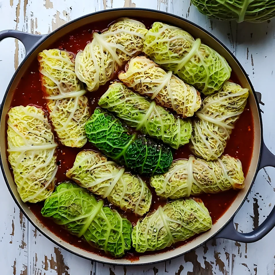 Braised Stuffed Cabbage