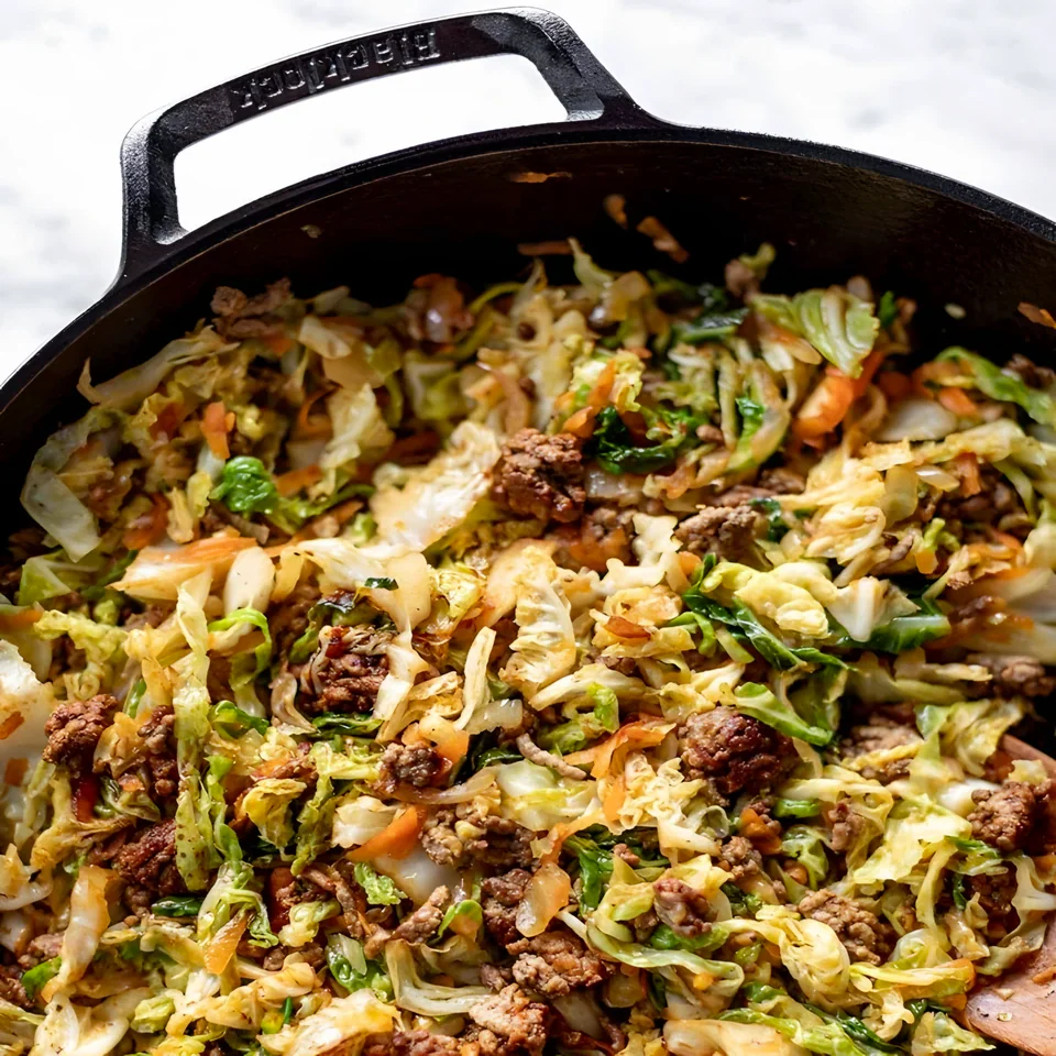 Cabbage with Ground Beef