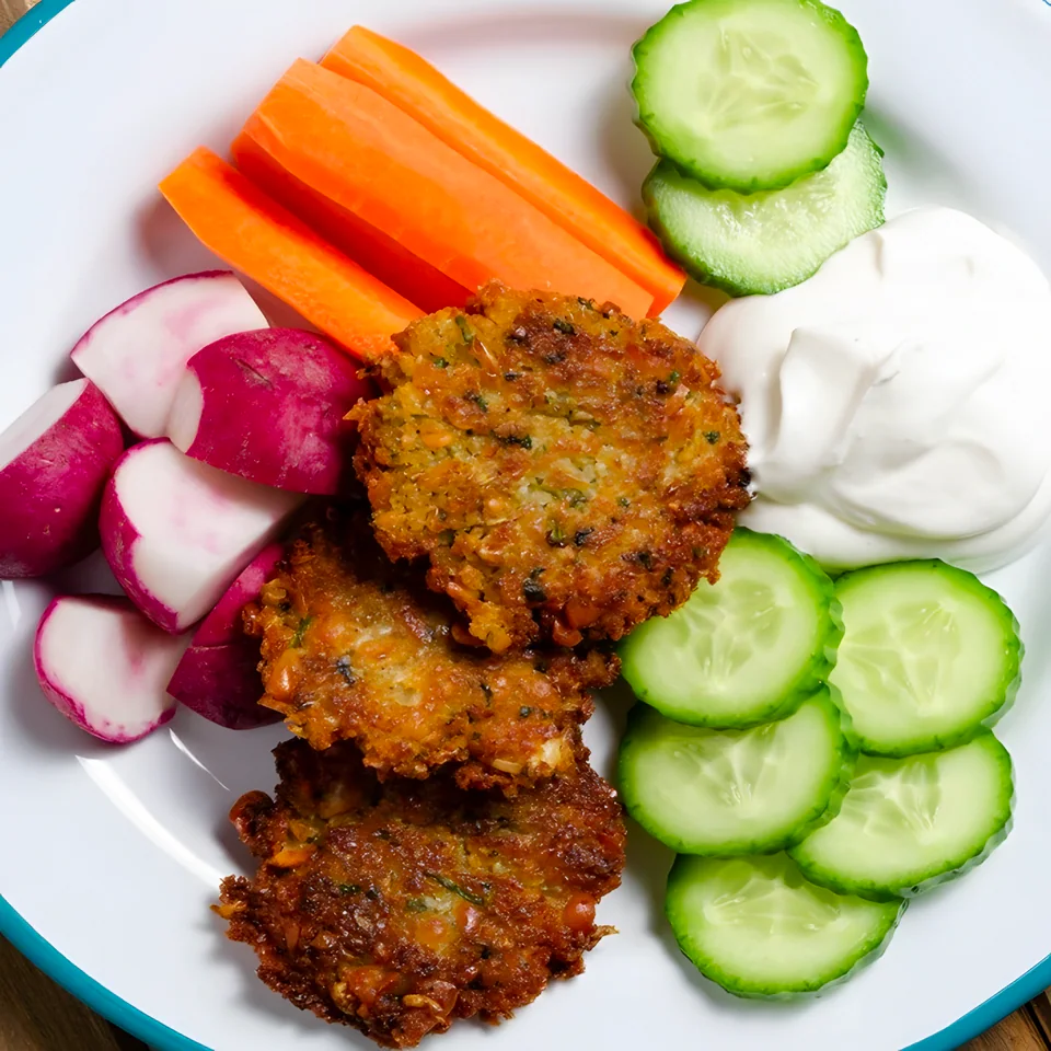 Carrot and Bean Fritters