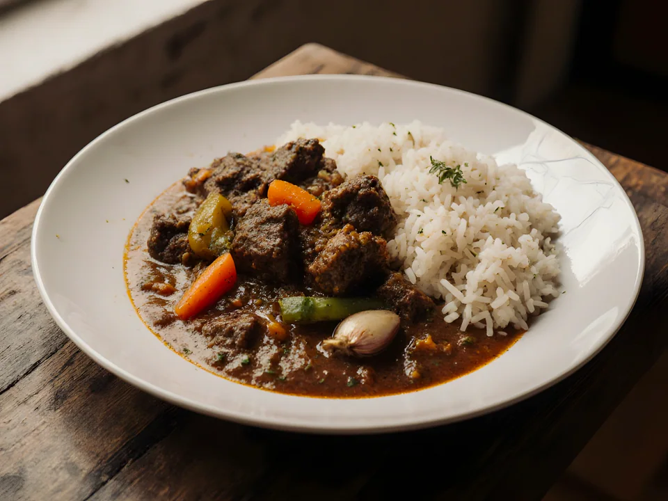 Ceebu Yapp (Senegalese Beef and Rice)