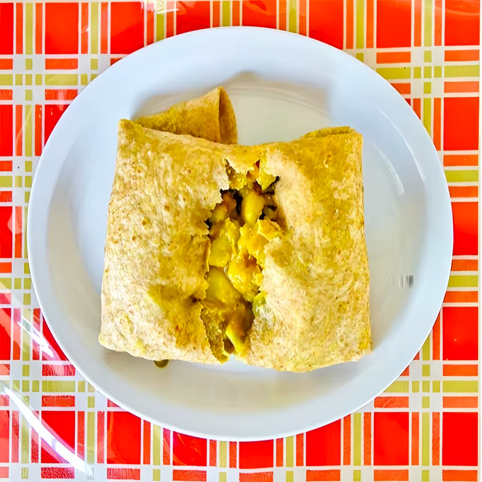 Chicken and Potato Roti