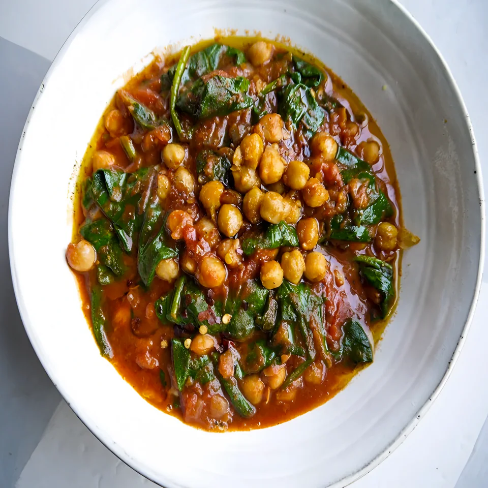 Chickpea, Chorizo and Spinach Stew