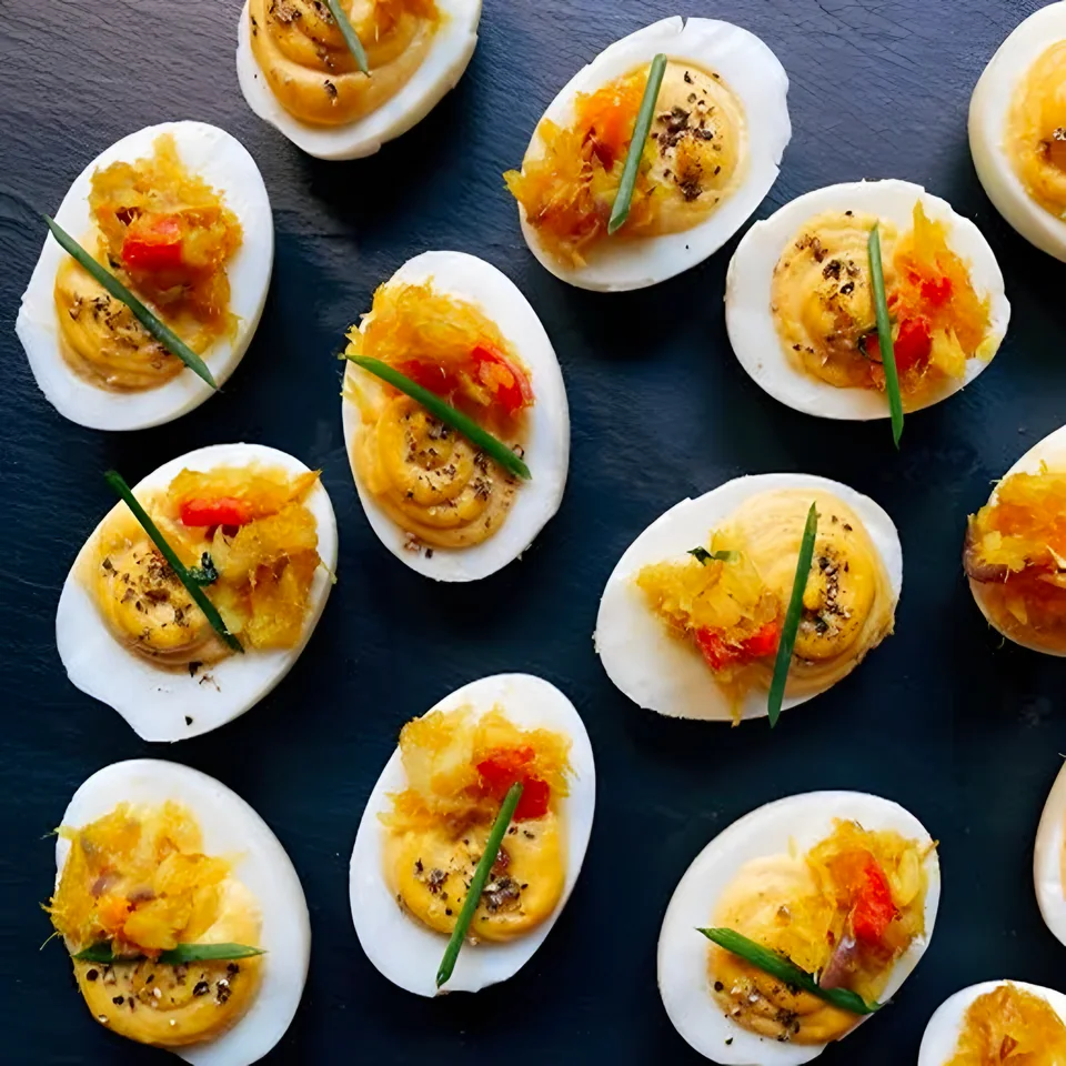 Codfish Deviled Eggs
