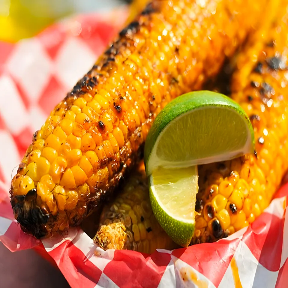 Corn with Lime, Green Chili and Coconut Butter