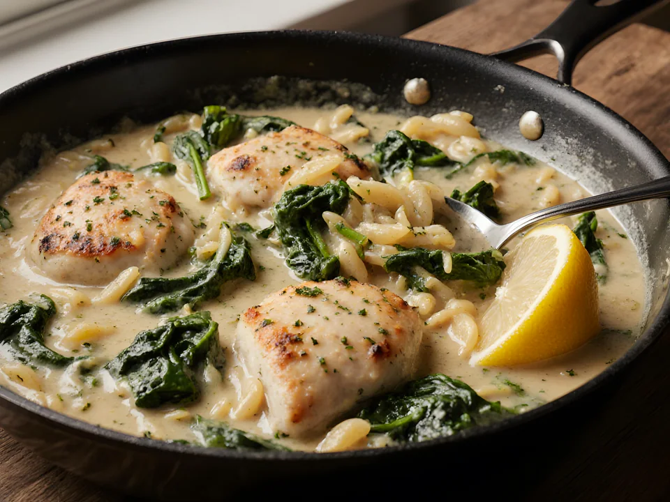 Creamy Chicken Orzo