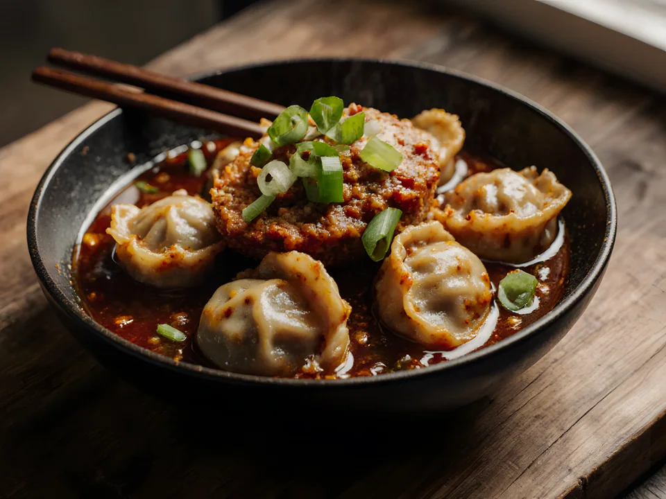 Crispy Chili Oil Dumplings