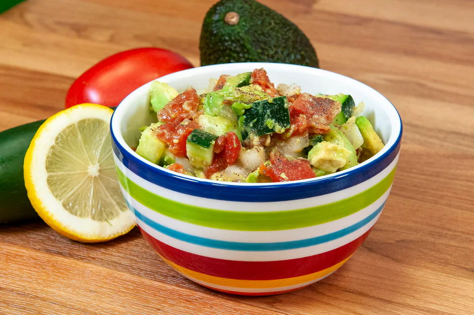 Cucumber Tomato Avocado Salad