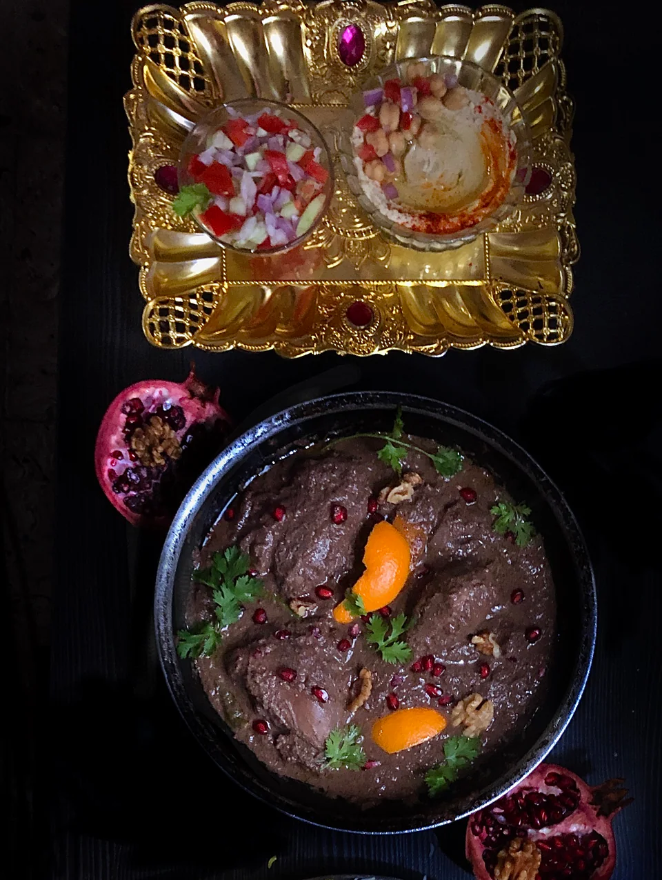 Fesenjan (Persian Walnut Pomegranate Chicken)