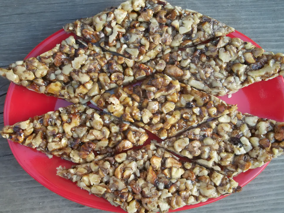 Gozinaki (Georgian Honey Walnut Candy)