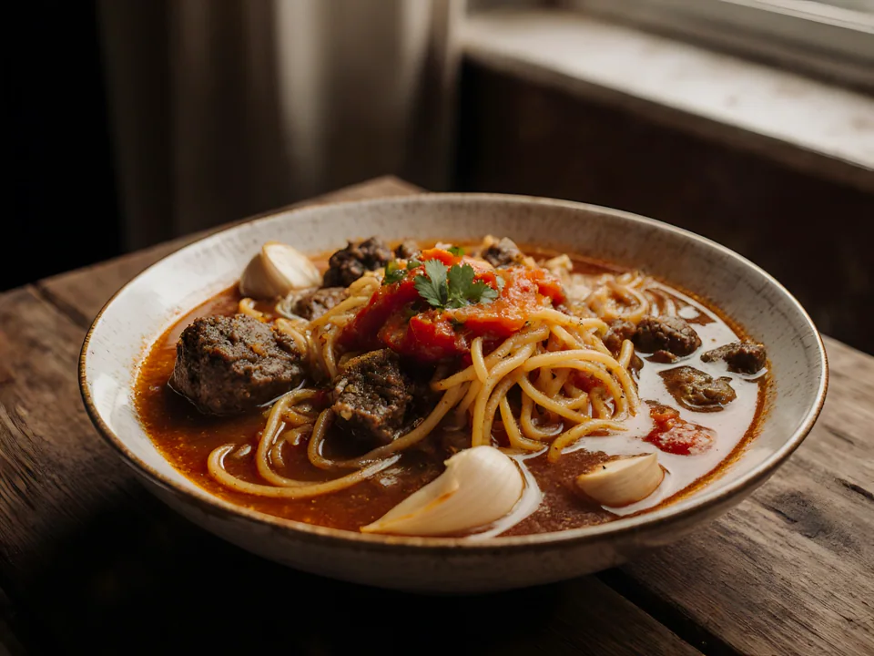 Lagman (Uzbek Beef Noodle Soup)
