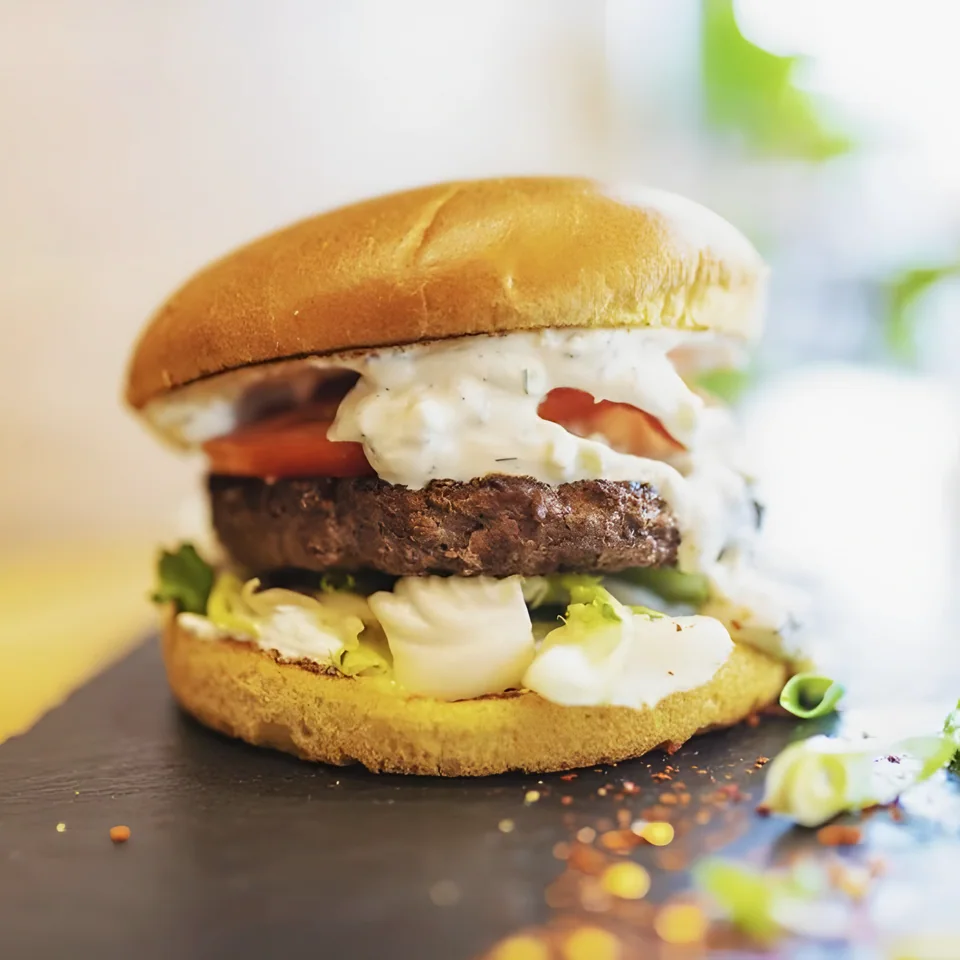 Lamb Tzatziki Burgers