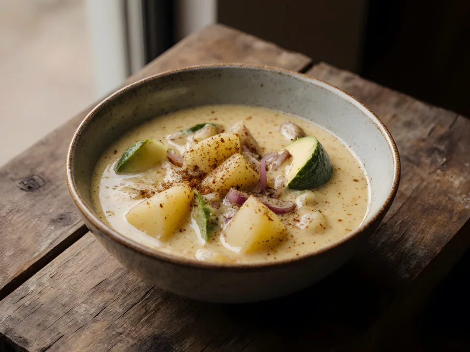 Locro de Papa (Ecuadorian Potato Cheese Soup)