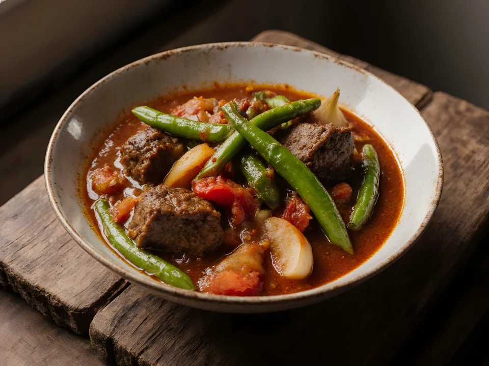 Loubieh Bi Lahme (Lebanese Green Bean Stew)