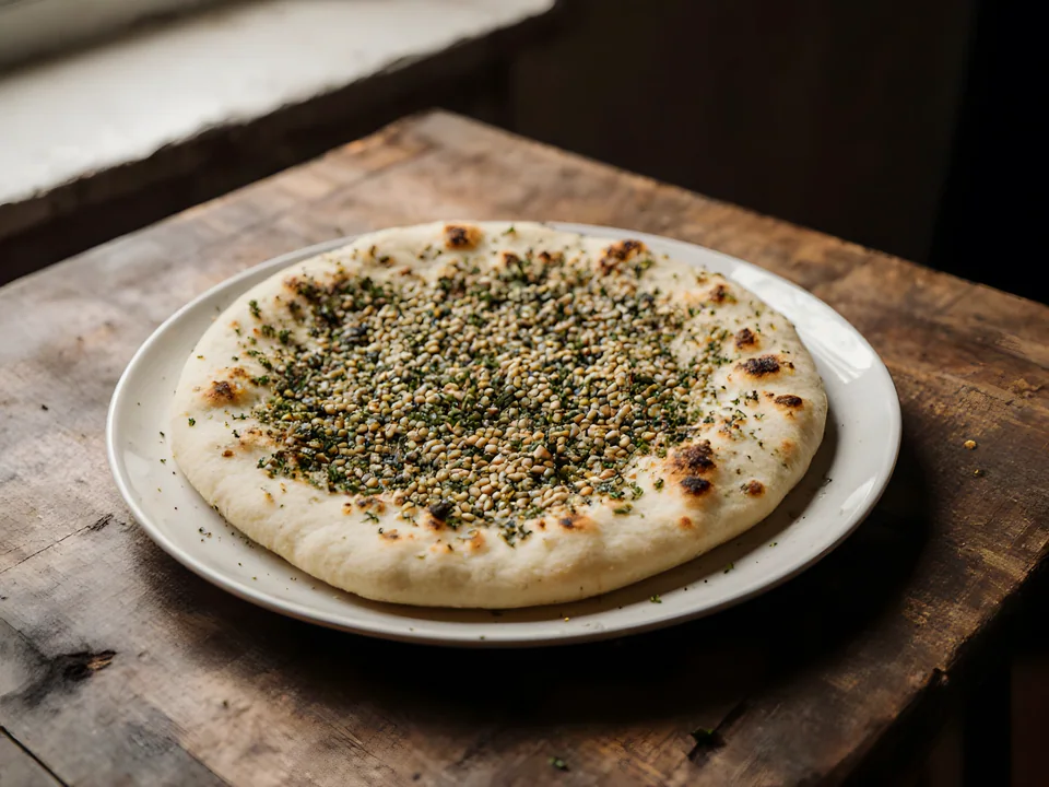 Manakish Za'atar (Lebanese Za'atar Flatbread)