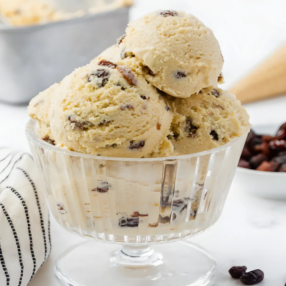 No-Churn Rum Raisin Ice Cream