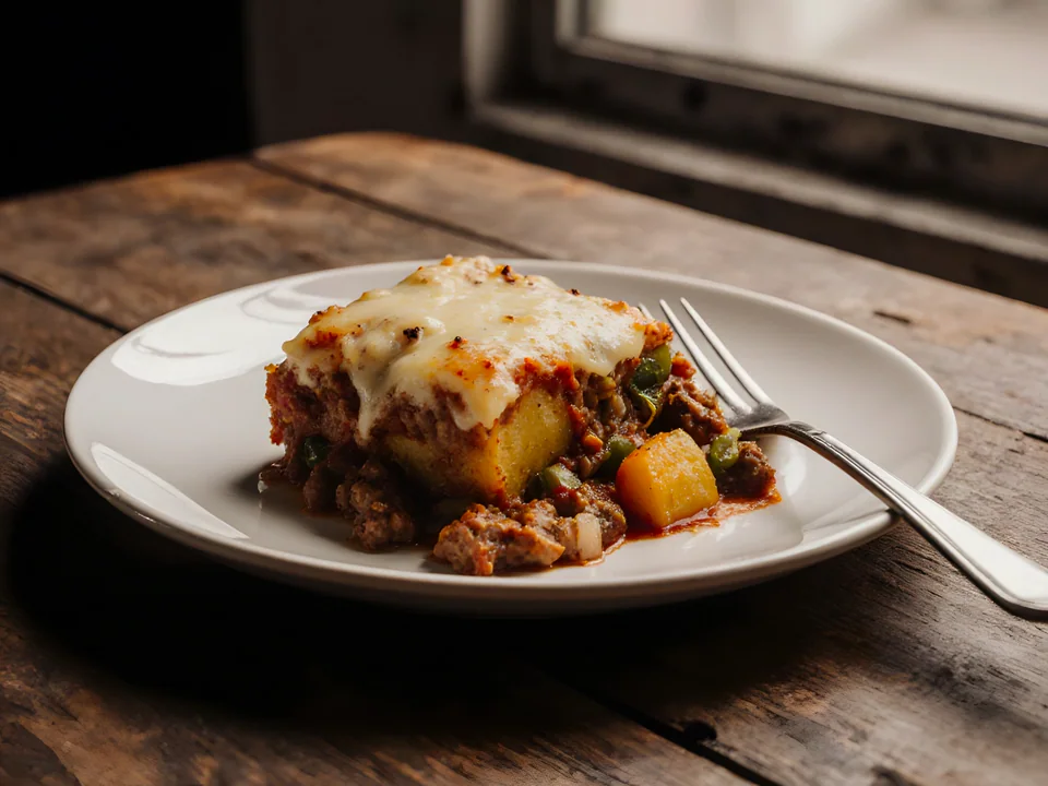 Pastelon de Platano Maduro (Plantain Beef Casserole)