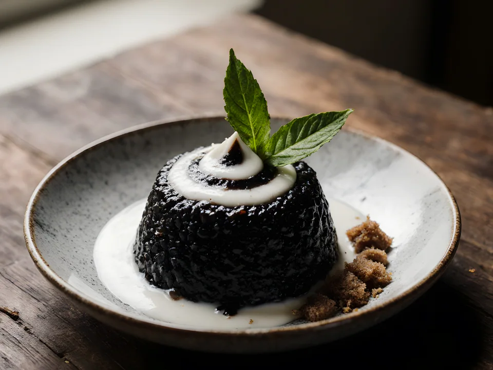 Pulut Hitam (Black Sticky Rice Pudding)