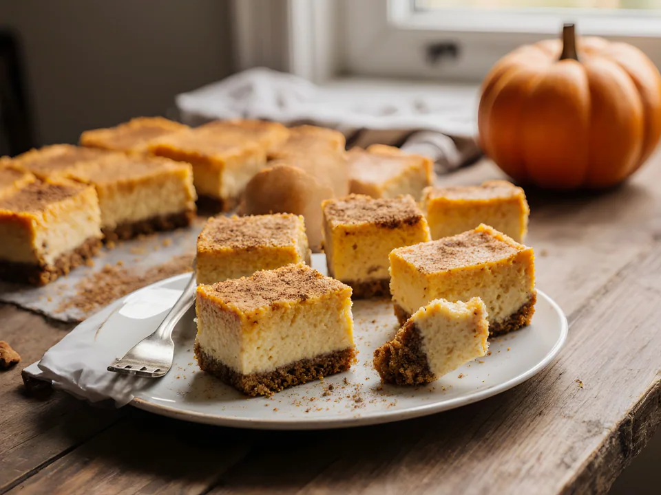 Pumpkin Cheesecake Bars