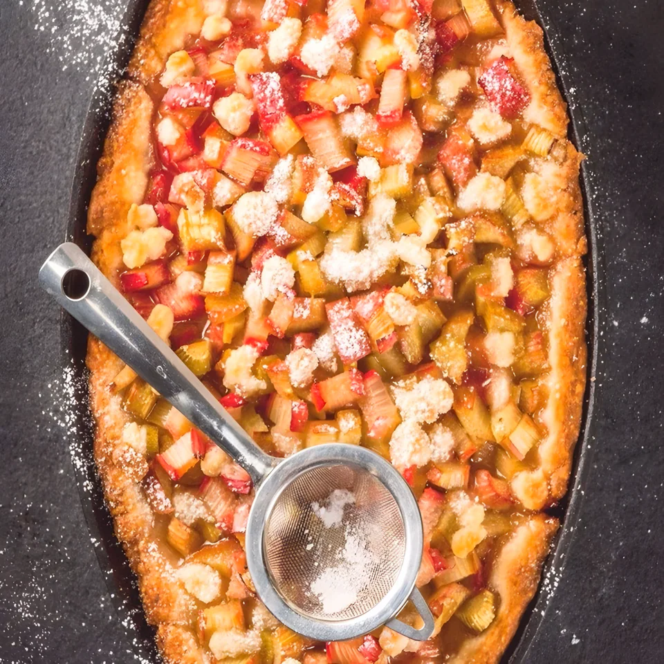 Quark and Rhubarb Pie