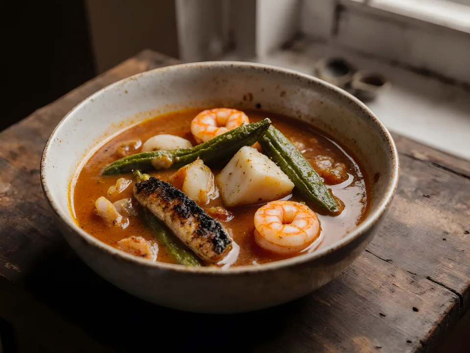 Soupou Kandia (Senegalese Okra Stew)