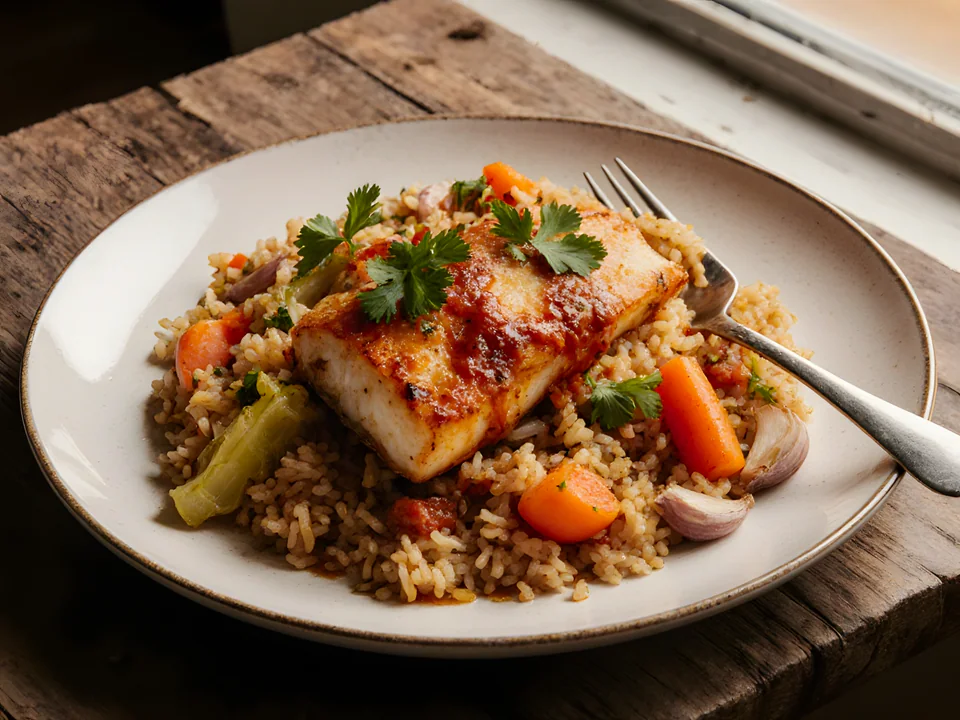Thieboudienne (Senegalese Fish and Rice)