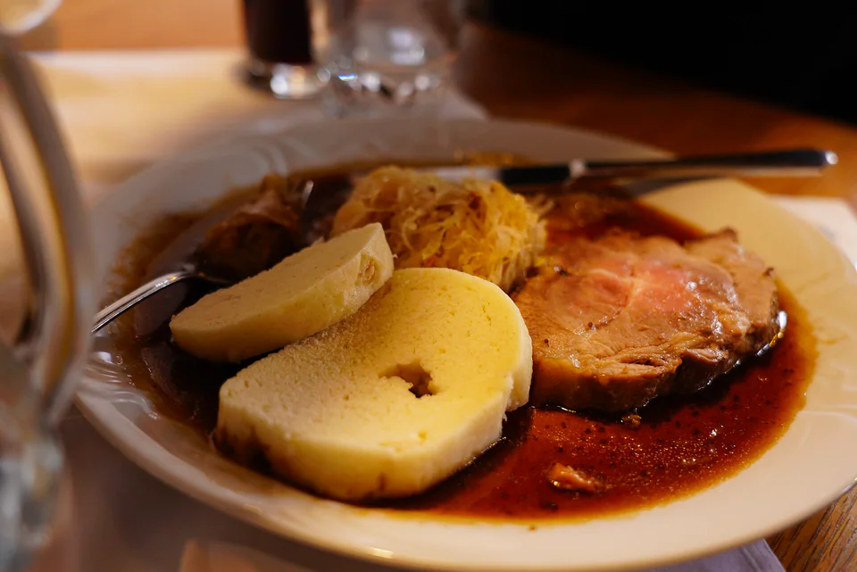 Vepro Knedlo Zelo (Pork, Dumplings and Cabbage)
