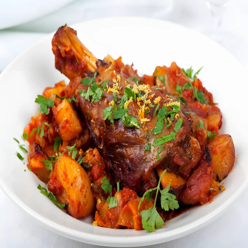 Vietnamese Lamb Shanks with Sweet Potatoes